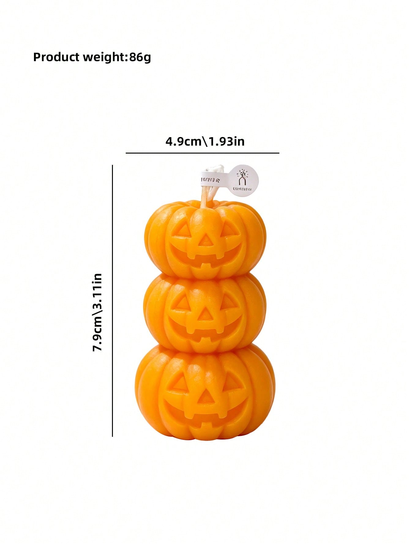 1pc Halloween 3-Layer Pumpkin  - Home Fragrance Gift 评论和价格