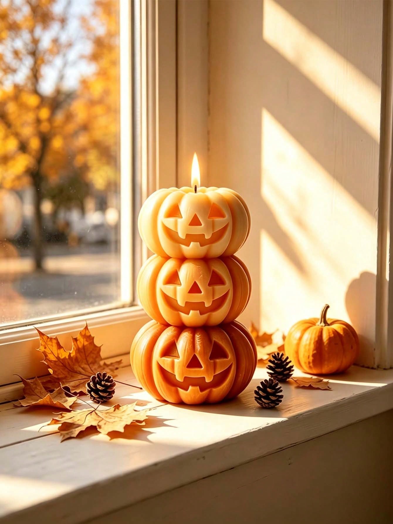 1pc Halloween 3-Layer Pumpkin  - Home Fragrance Gift 评论和价格